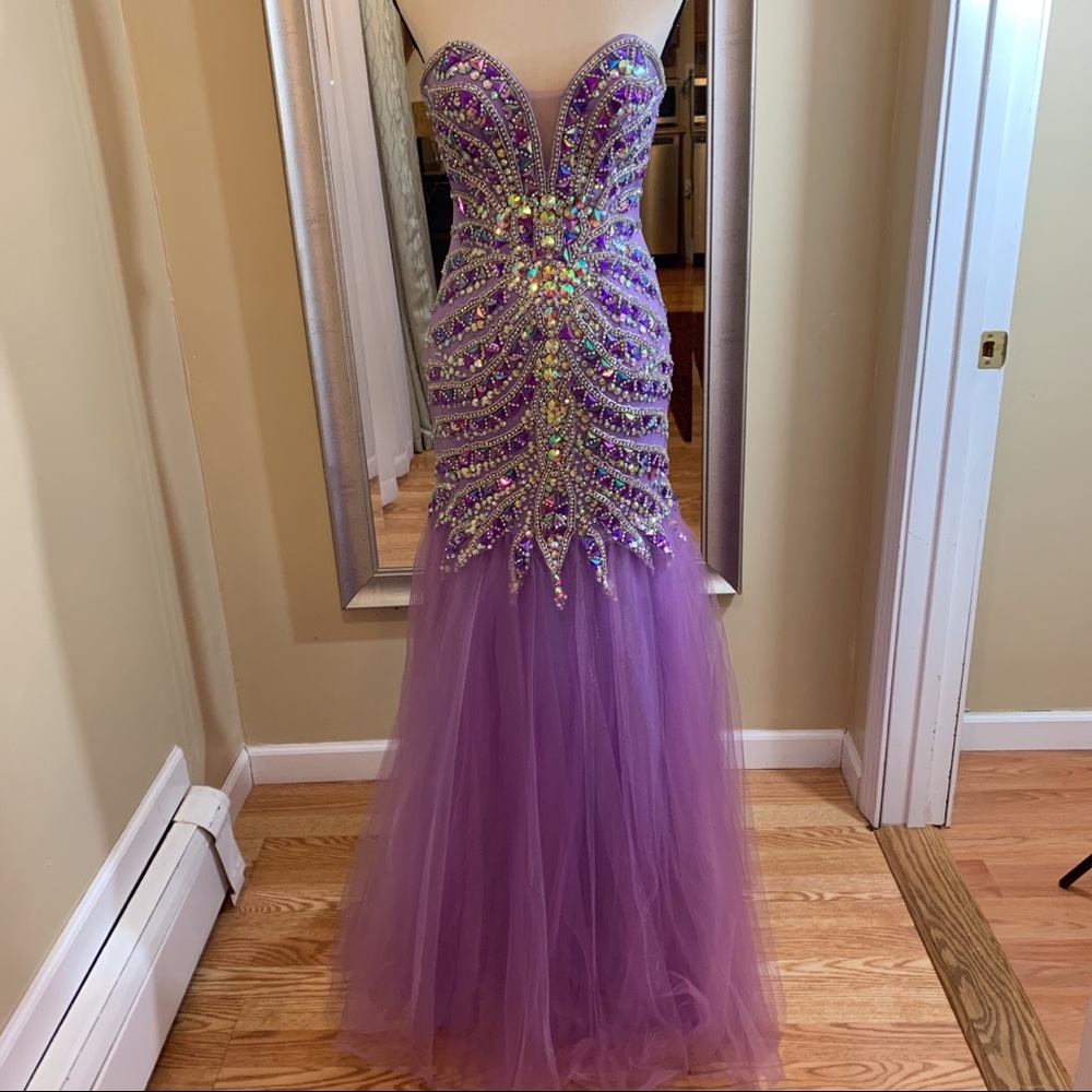 NWT Alyce Paris Floor Length Violet Prom Dress